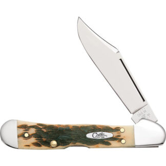 00133 Case CAE MINI COPPERLOCK AMBER BONE