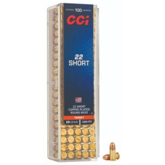 0027 CCI Ammunition 22S 29GR CPRN 100RD 22 S