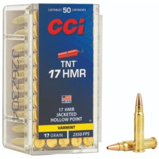 0053 CCI Ammunition 17HMR 17GR TNT HP 50RD 17 HMR
