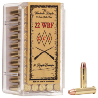 0069 CCI Ammunition 22WRF 45GR JHP 50RD 22 WRF