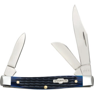 02806 Case CAE MEDIUM STOCKMAN BLUE BONE