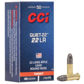 0960 CCI Ammunition 22LR 40GR QUIET LRN 50RD 22 LR
