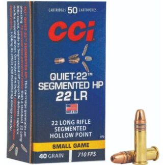 0970 CCI Ammunition 22LR 40GR QUIET SHP 50RD 22 LR