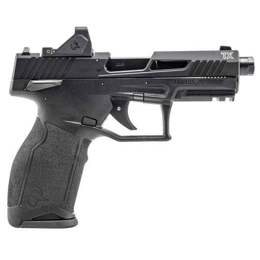 1-2TX22P141-10R Taurus TX22 22 LR 4.6" Hard Anodized Black