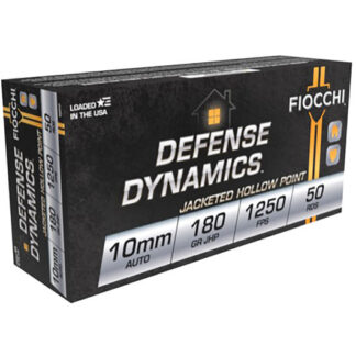 10APHP Fiocchi FIO 10MM 180GR DEFENSE JHP 50R Auto
