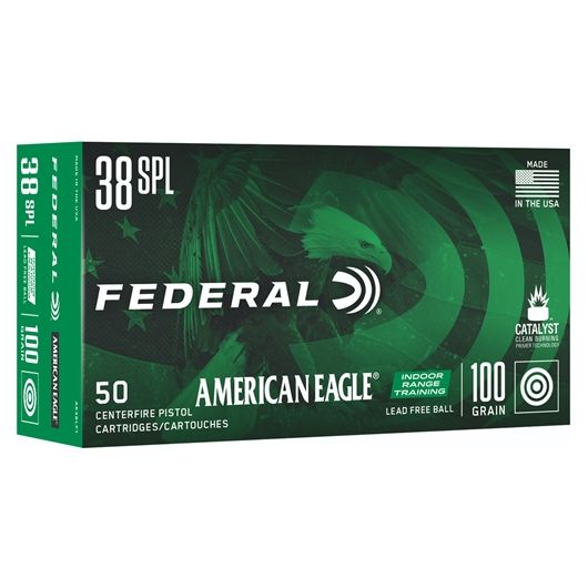 AE38LF1 Federal Ammunition FDR 38SP 100GR AE LF RANGE 50R 38 Spl