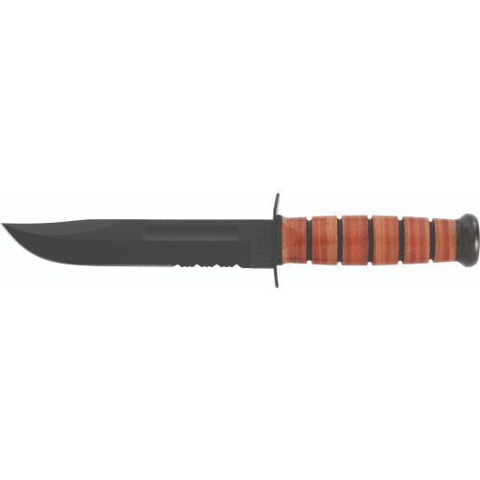 1218-KBA Ka-Bar KBA USMC LEATHER SERR