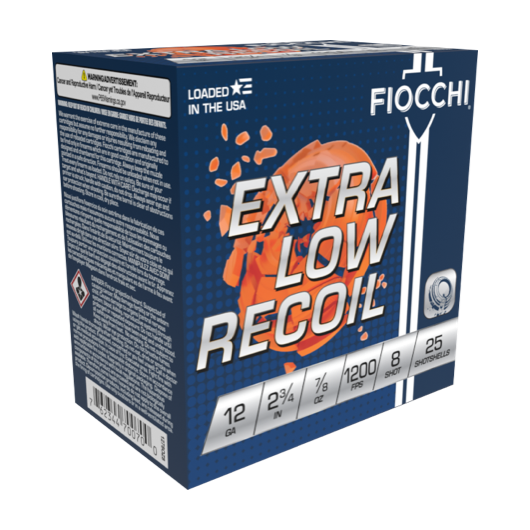 1278OZ8 Fiocchi FIO 12G LITE 2.75-.875-8 25RD 12 Gauge
