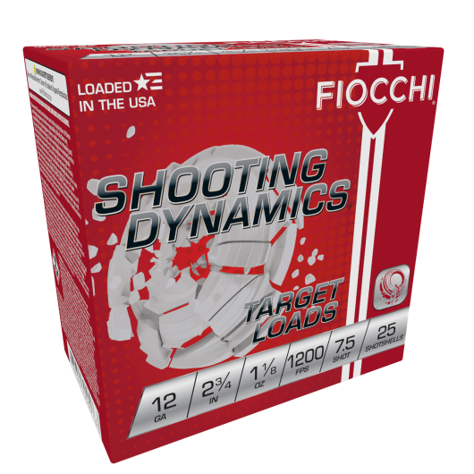 12SD18H7 Fiocchi FIO 12G 2.75-1.125-7.5 1200 25 12 Gauge