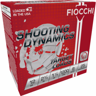12SD18H8 Fiocchi FIO 12G 2.75-1.125-8 1200 25RD 12 Gauge