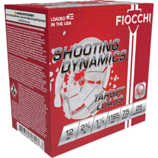 12SD18L7 Fiocchi FIO 12G 2.75-1.125-7.5 1165 25 12 Gauge