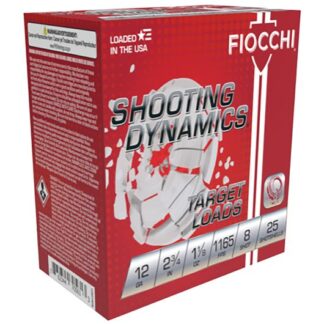 12SD18L8 Fiocchi FIO 12G 2.75-1.125-8 1165 25RD 12 Gauge