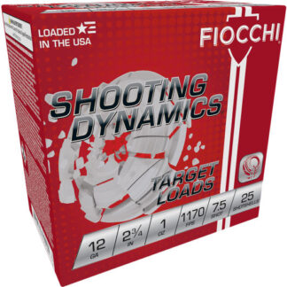 12SD1L75 Fiocchi FIO 12G 2.75-1-7.5 1170 25RD 12 Gauge