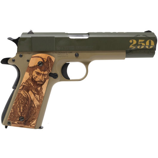1911BKOC15 Auto-Ordnance 1911 45 Auto 5.0" Cerakote OD Green/Coyote Tan