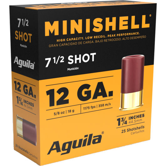 1CHB1387 Aguila Ammunition AGU 12G 1.75-.625-7.5 MINI 25R 12 Gauge