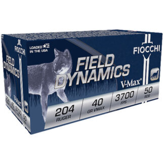 204HVB Fiocchi FIO 204RUG 40GR V-MAX 50RD 204 Ruger