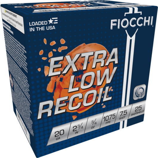 20LITE75 Fiocchi FIO 20G LITE 2.75-.75-7.5 25RD 20 Gauge
