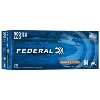 223L Federal Ammunition FDR 223 64GR PWRSK JSP 20RD Rem