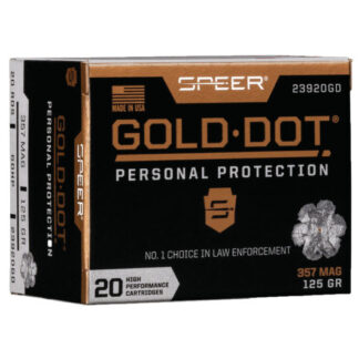 23920GD Speer SPR 357 125GR GOLD HP 20RD Mag