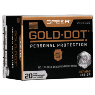 23960GD Speer SPR 357 158GR GOLD HP 20RD Mag