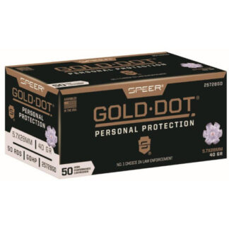 25728GD Speer SPR 5.7X28MM 40GR GOLD HP 50RD