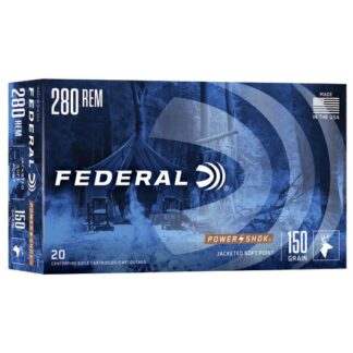 280B Federal Ammunition FDR 280 150GR PWRSK SP 20RD Rem