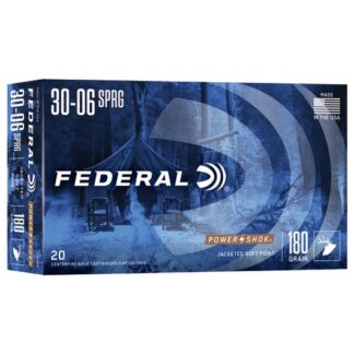 3006B Federal Ammunition FDR 30-06 180GR PWRSK SP 20RD Sprg