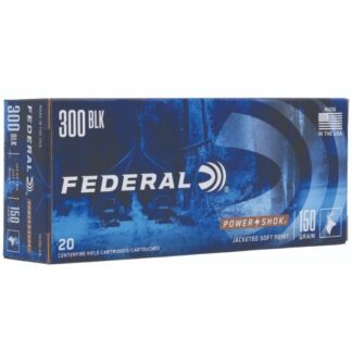 300BLKB Federal Ammunition FDR 300BLK 150GR PWRSK SP 20RD 300 Blk