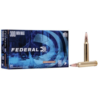 300WBS Federal Ammunition FDR 300 180GR PWRSK SP 20RD Win Mag