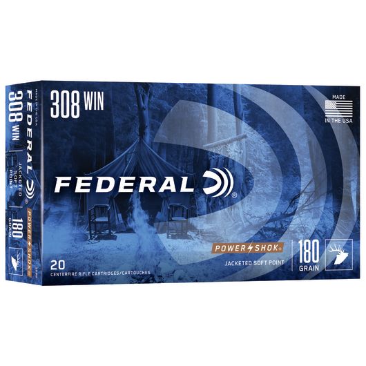 308B Federal Ammunition FDR 308 180GR PWRSK SP 20RD Win