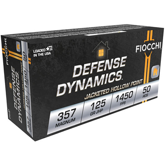 357D Fiocchi FIO 357 125GR DEFENSE JHP 50RD Mag