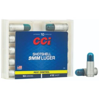 3790 CCI Ammunition 9MM SHOTSHELL 10RD Luger