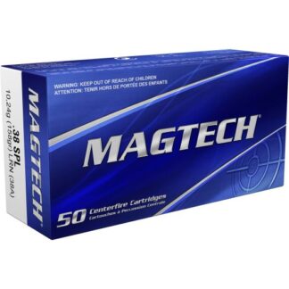 38A-MGT Magtech Ammunition MGT 38SP 158GR LRN 50RD 38 Spl