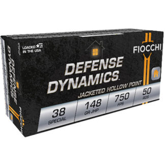 38E Fiocchi FIO 38SP 148GR DEFENSE JHP 50R 38 Spl