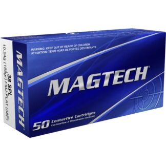 38P Magtech Ammunition MGT 38SP 158GR FMJFN 50RD 38 Spl