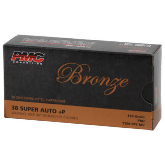 38SA PMC 38SUP 130GR BRO FMJ 50RD 38 Super Auto +P