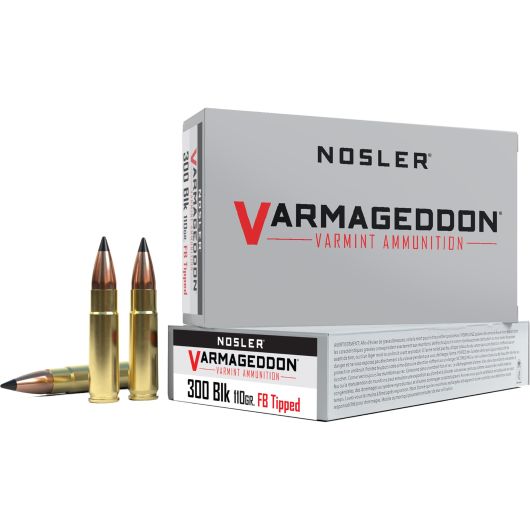 40127 Nosler NOS 300BLK 110GR VARM FBT 20RD 300 Blk