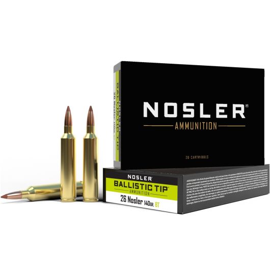 43459 Nosler NOS 26NOS 140GR BTIP 20RD 26