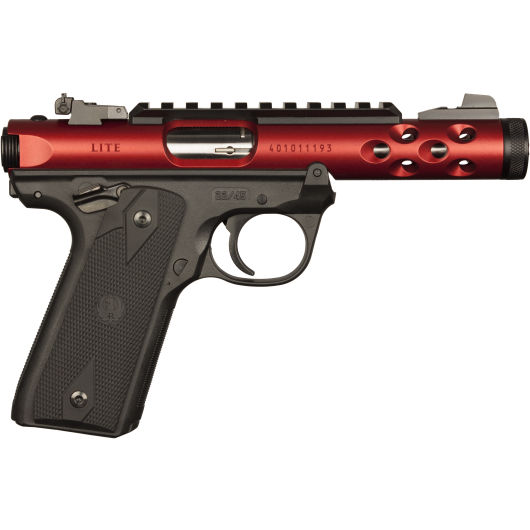 43910 Ruger Mark IV 22 LR 4.4" Red Anodized