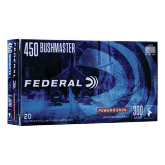 450BMB Federal Ammunition FDR 450BSH 300GR PWRSK SP 20RD 450 Bushmaster