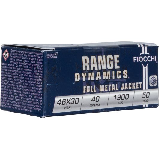 46EXA Fiocchi FIO 4.6X30 40GR FMJ 50RD 4.6x30mm