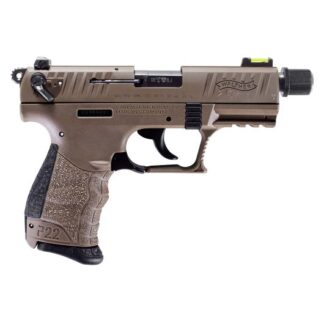 5120753 Walther Arms Inc P22 22 LR 3.4" FDE