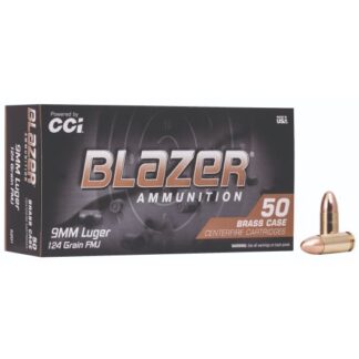 5201-CCI CCI Ammunition 9MM 124GR BLZBRSS FMJ 50RD Luger