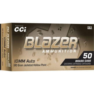 5251-CCI CCI Ammunition 10MM 180GR BLZBRSS JHP 50R Auto