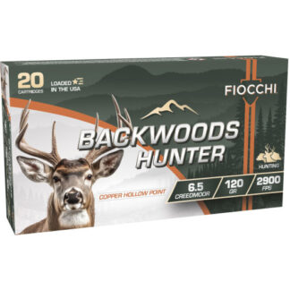65CMBHC Fiocchi FIO 6.5CR 120GR BWHUNT CHP 20R 6.5 Creedmoor