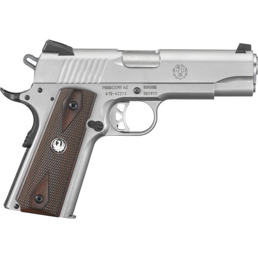 6702 Ruger SR1911 45 Auto 4.2" Low Glare Stainless Steel