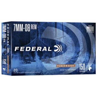 708CS Federal Ammunition FDR 7MM08 150GR PWRSK SP 20RD 7mm-08 Rem