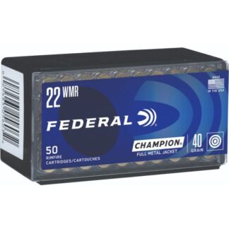 737 Federal Ammunition FDR 22M 40GR CHAMP FMJ 50RD 22 Win Mag