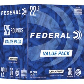 747 Federal Ammunition FDR 22LR 36GR CHAMP LHP 525RD 22 LR