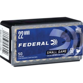 757 Federal Ammunition FDR 22M 50GR GAMESHK JHP 50RD 22 Win Mag
